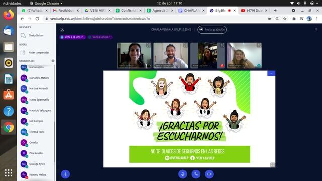 Ingresantes 2022, la UNLP comenzó una recorrida virtual por las escuelas secundarias