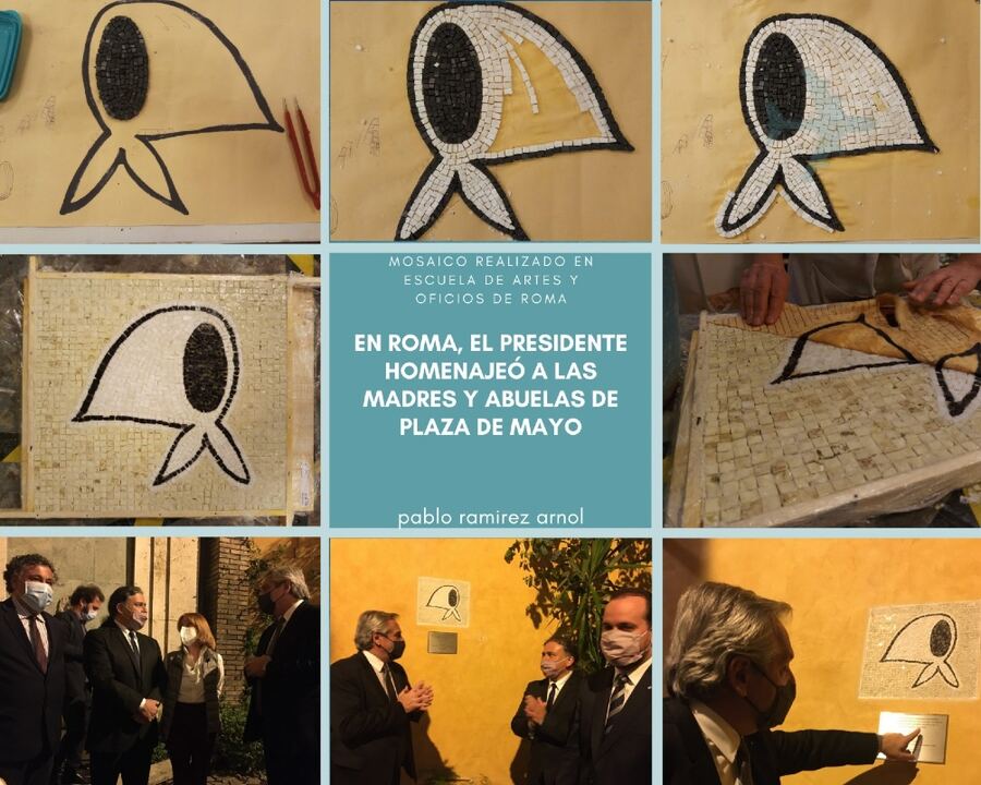 En Roma, el Presidente homenajeó a las Madres y Abuelas de Plaza de Mayo