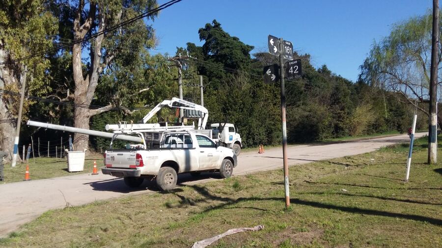 Edelap realizó obras en las redes de Olmos San Carlos y Tolosa