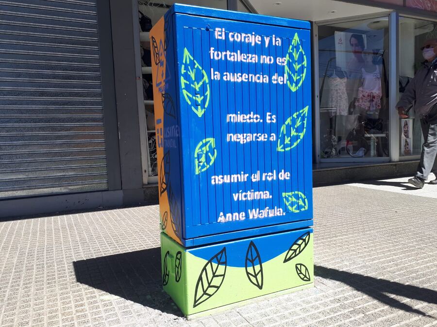 Tandil: Intervinieron artísticamente los buzones de la Usina e invitan a reflexionar sobre la discapacidad