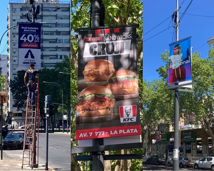La Plata: ¿A qué se debe la nueva cartelería de publicidad privada en las calles?