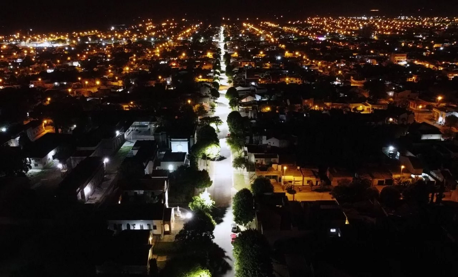 Balcarce: Avanzan los trabajos de reconversión del alumbrado público