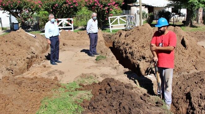 Bragado: Iniciaron los trabajos de cloacas en O'Brien