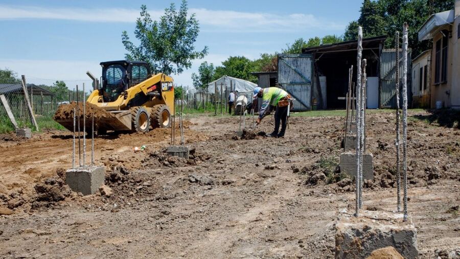 Berazategui: Inició la obra de ampliación en la Escuela agraria N° 1 de Parque Pereyra