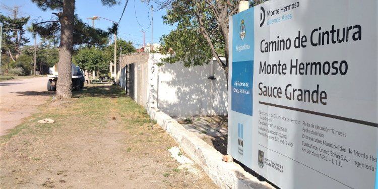 Monte Hermoso: Comenzó la ejecución del camino de cintura que llega a Sauce Grande