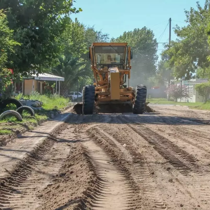25 de Mayo: Comenzó la obra de pavimentación de la calle 34