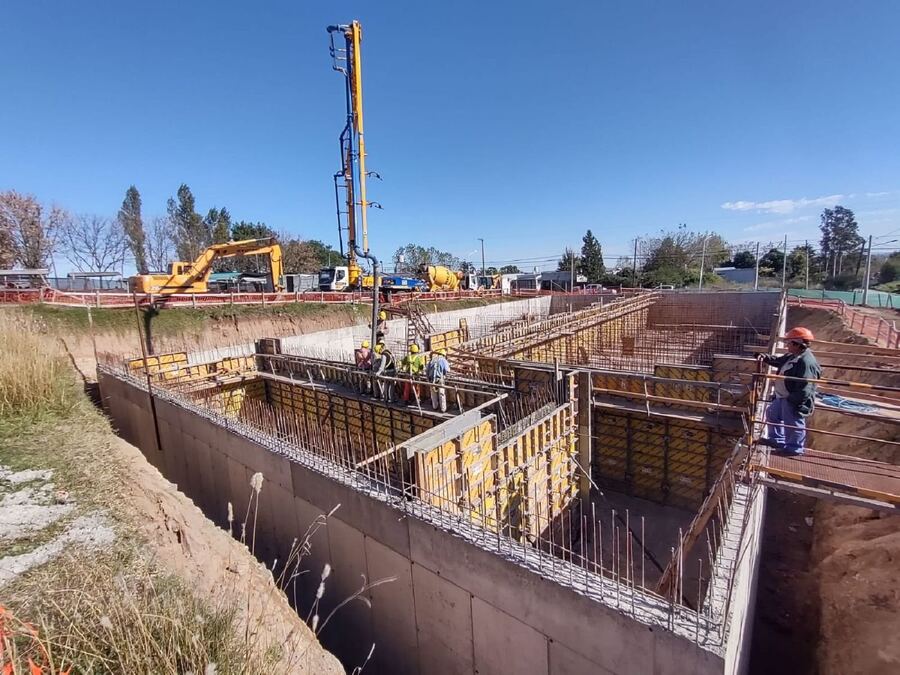 Tandil: Avanza la construcción de la cisterna de agua en La Movediza