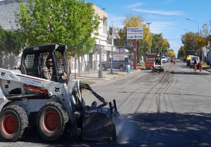 Pergamino: El Municipio realiza tareas de bache en Boulevard Paraguay