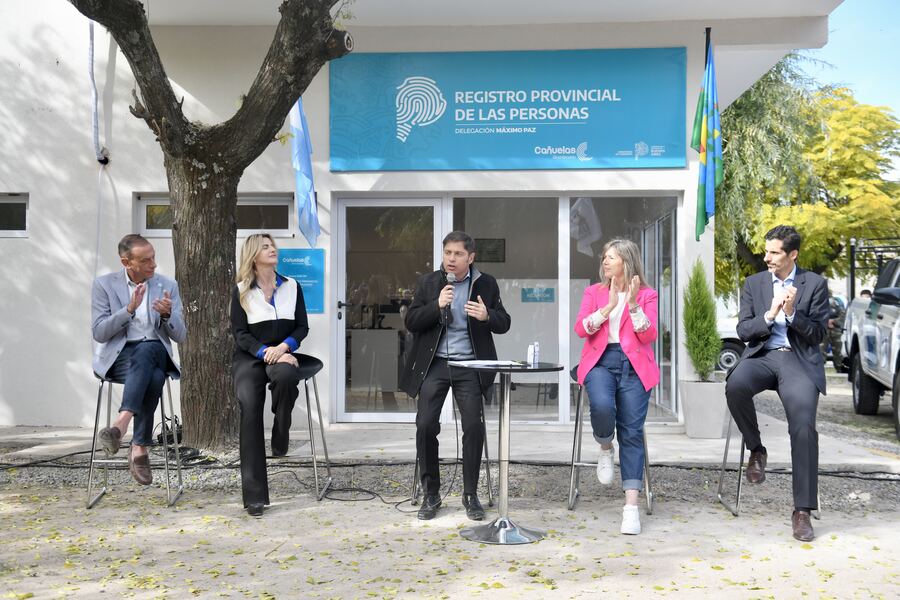 Cañuelas: Kicillof inauguró una sede del Registro Provincial de las Personas en Máximo Paz