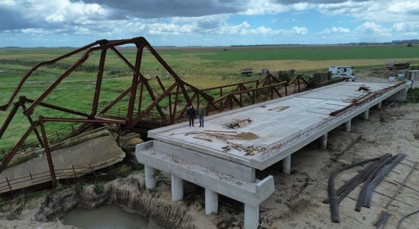 Madariaga: Avanza la obra del puente de San José de Herrera