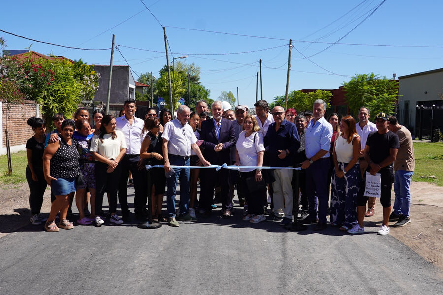La Plata: Inauguran una obra vial en Lisandro Olmos