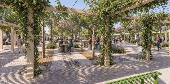 San Isidro: Se pone en marcha una nueva etapa de renovación de la Plaza Belgrano en Villa Adelina