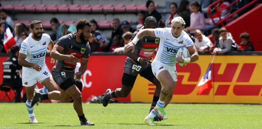Los Pumas 7s vencieron a Alemania y España en el Seven de Toulouse y se acercan a París 2024