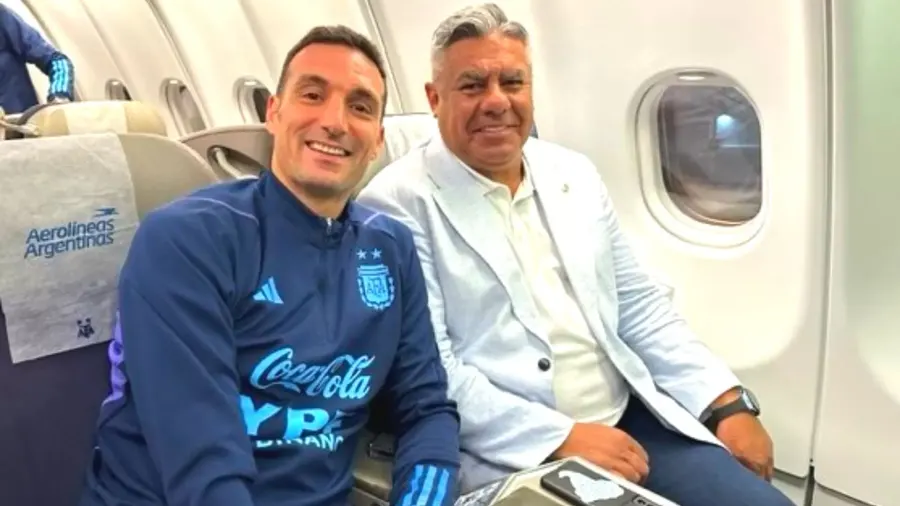Chiqui Tapia viajó a Miami para definir el futuro de Scaloni en la Selección