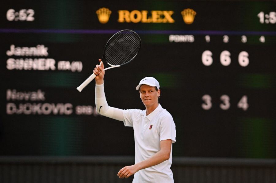 Sinner dejó a Djokovic sin final de Wimbledon